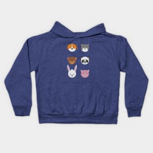 Cute Colorful Animals Kids Hoodie